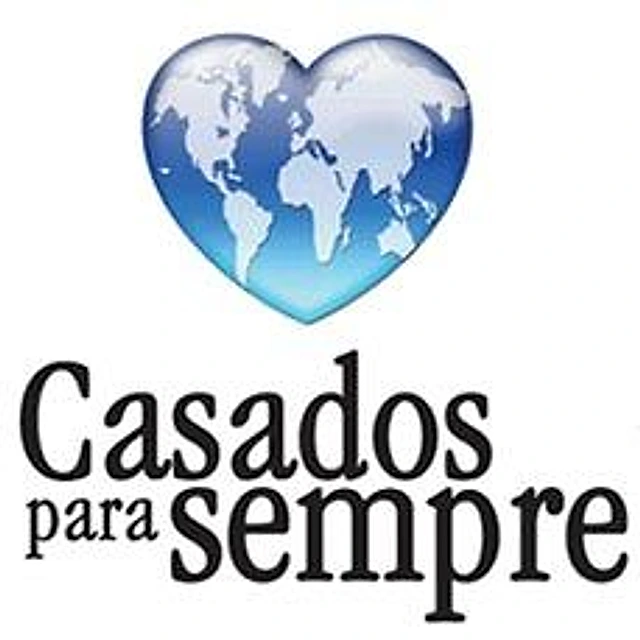 Logo do curso Casados para Sempre (MMI) — coração-globo, na Igreja Hope Sarasota