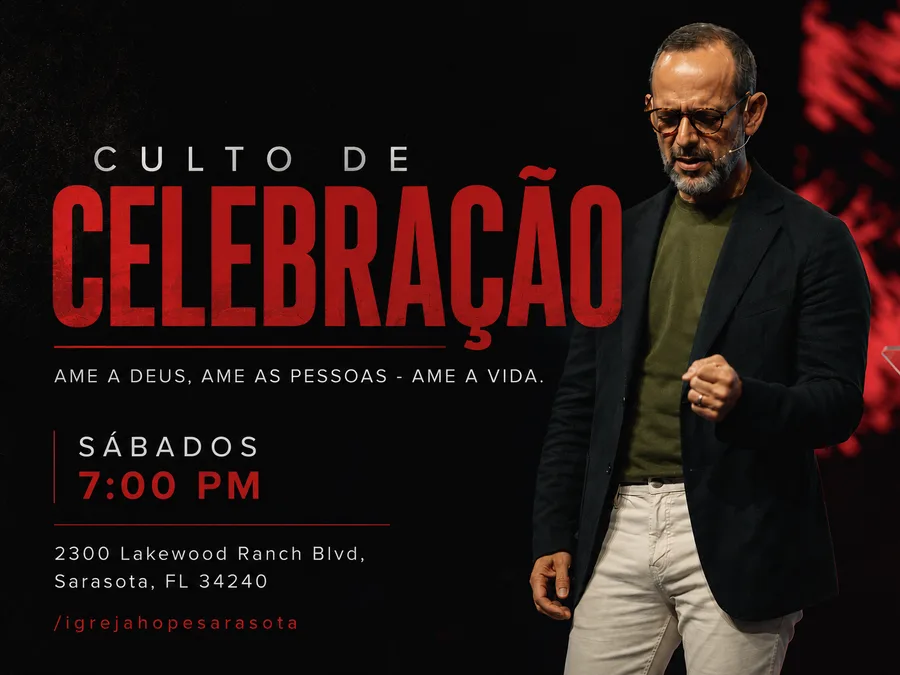 Culto de celebração da Igreja Hope Sarasota — louvor e adoração em português