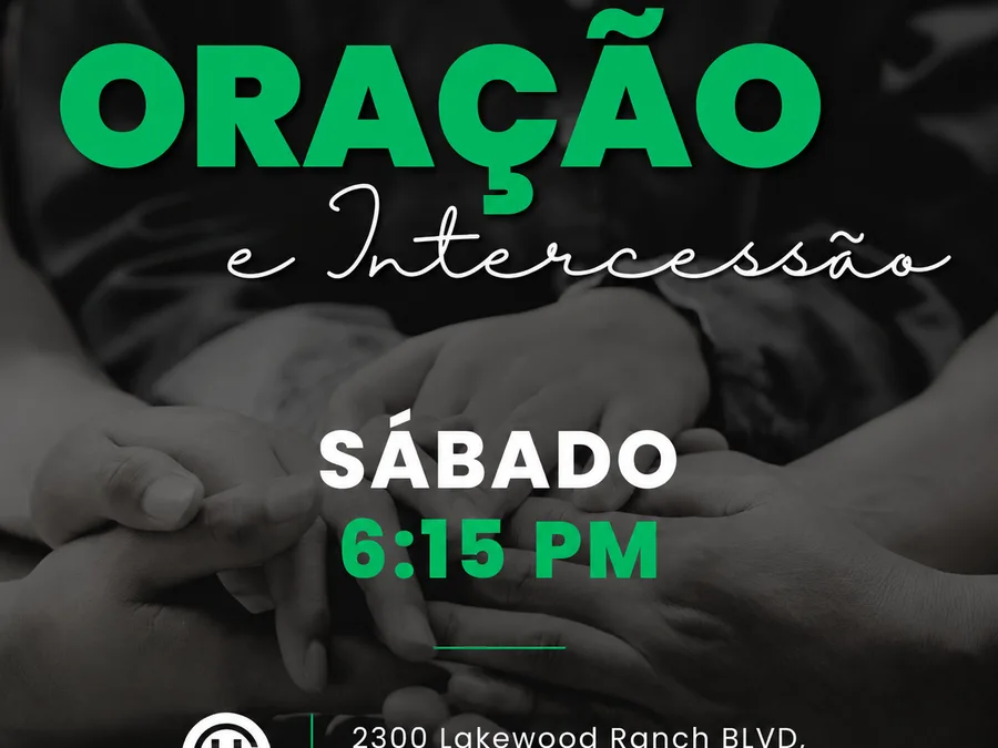 Oração e intercessão na Igreja Hope Sarasota antes do culto
